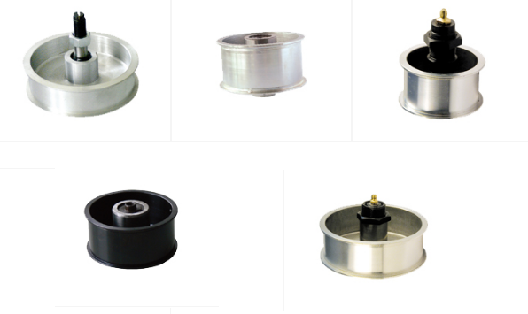 Alum alloy (steel) press pulley complete